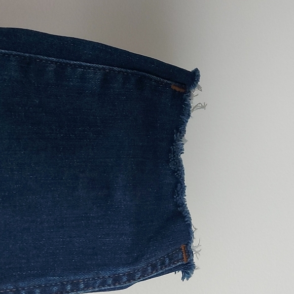 Madewell 10" High-Rise Skinny Distressed Raw Hem Medium Wash Size 26 - Picture 8 of 10